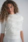 IVORY VEST WITH SOFT FLOWERS