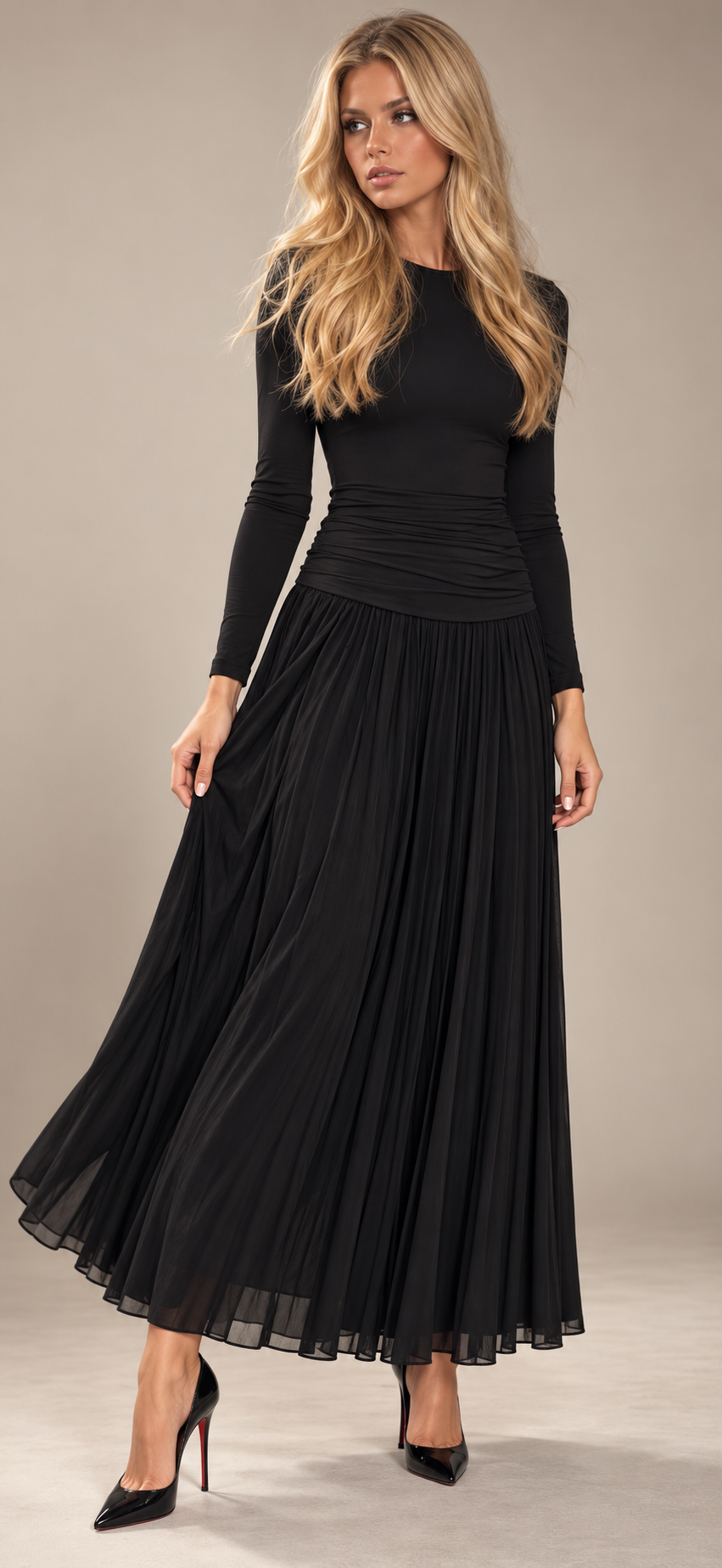 MESH DRESS AVAILABLE IN 2 COLORS