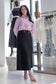 PINK TRIPE BLOUSE