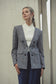 NAVY PLAID BLAZER