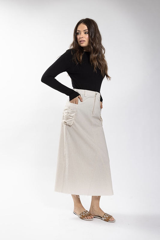 OAT PULLY POCKET SKIRT