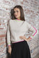 WHITE DARCEY SWEATER