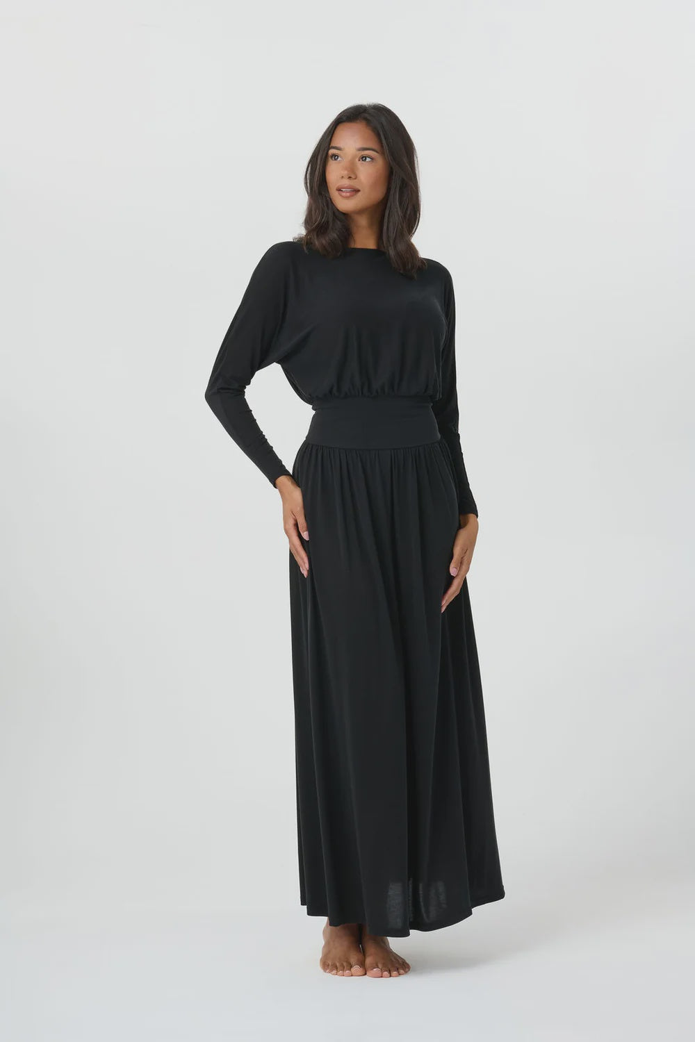BLACK BREA DRESS