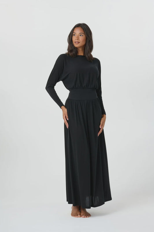 BLACK BREA DRESS
