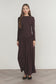 EGGPLANT SAVOY DRESS