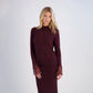 BURGUNDY LACE KNIT SET