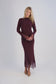 BURGUNDY LACE KNIT SET