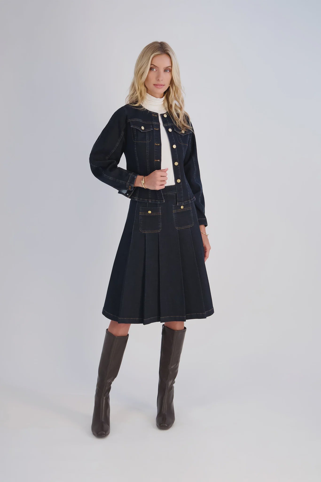 SHORT DENIM SKIRT