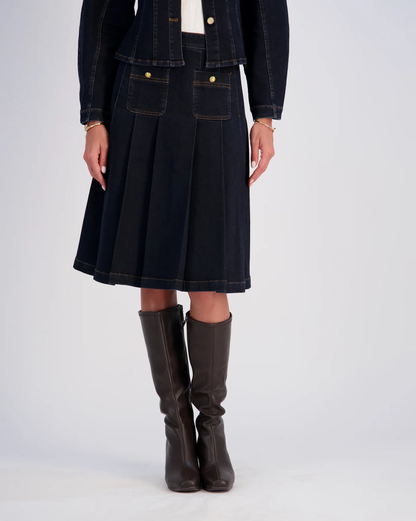 SHORT DENIM SKIRT