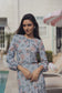 BLUE AND PINK FLORAL DEBBIE TOP