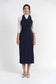 NAVY VEST DRESS PINSTRIPE DRESS