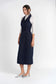 NAVY VEST DRESS PINSTRIPE DRESS