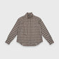 BROWN PLAID AROSA TOP