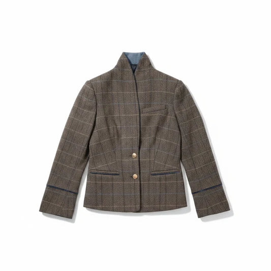 ESPRESSO HERRINGBONE LEXINGTON BLAZER