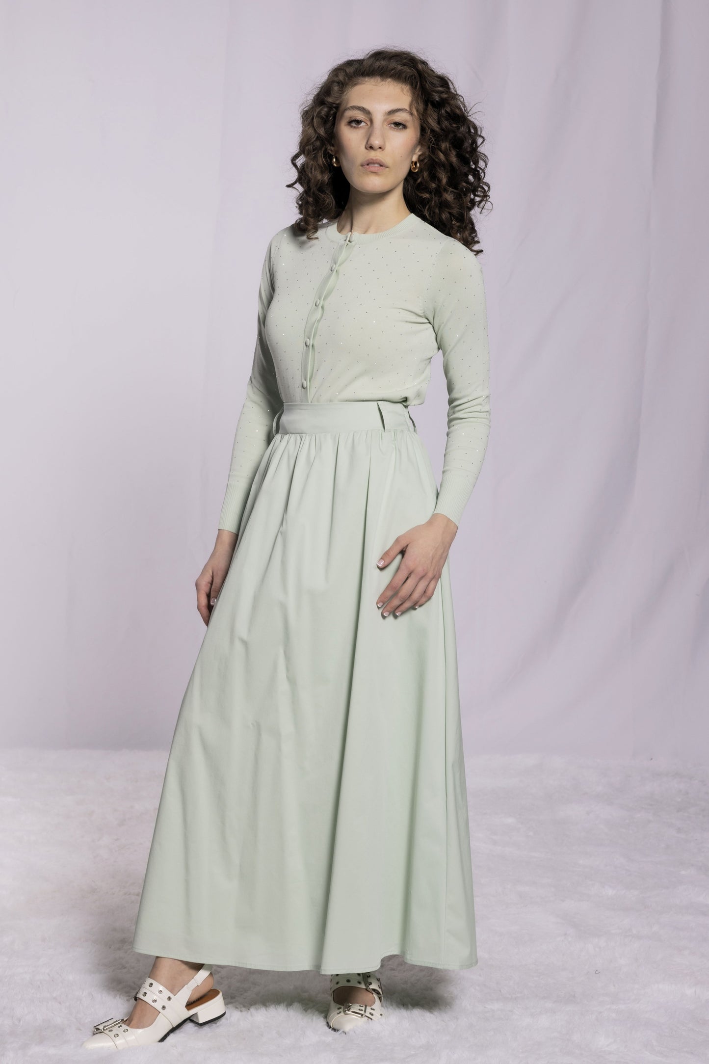 MICRO STUDDED CARDIGAN AVAILABLE IN 4 COLORS