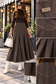 PLEATED DENIM SKIRT WITH STITCHED YOLK DETAIL AVAILABLE 3 COLORS