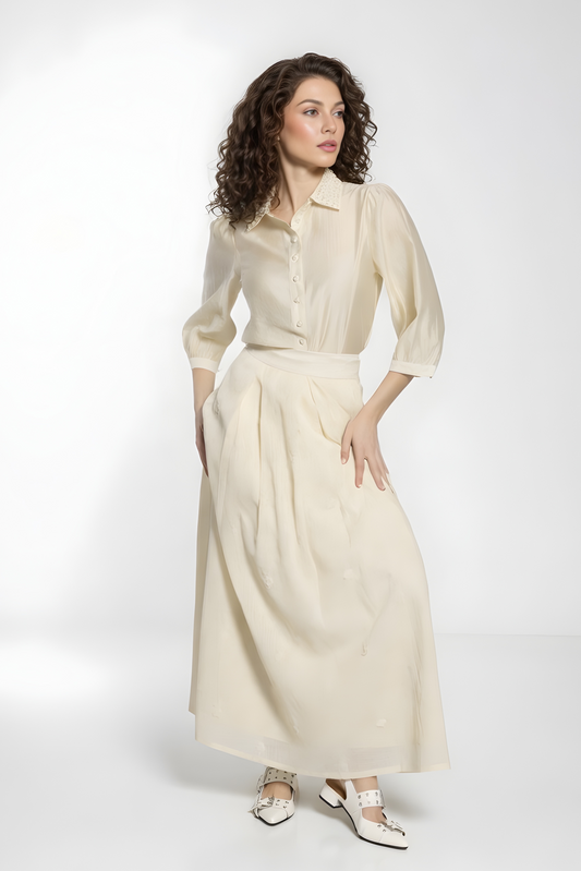 PLEATED SKIRT AVAILABLE IN 4 COLORS