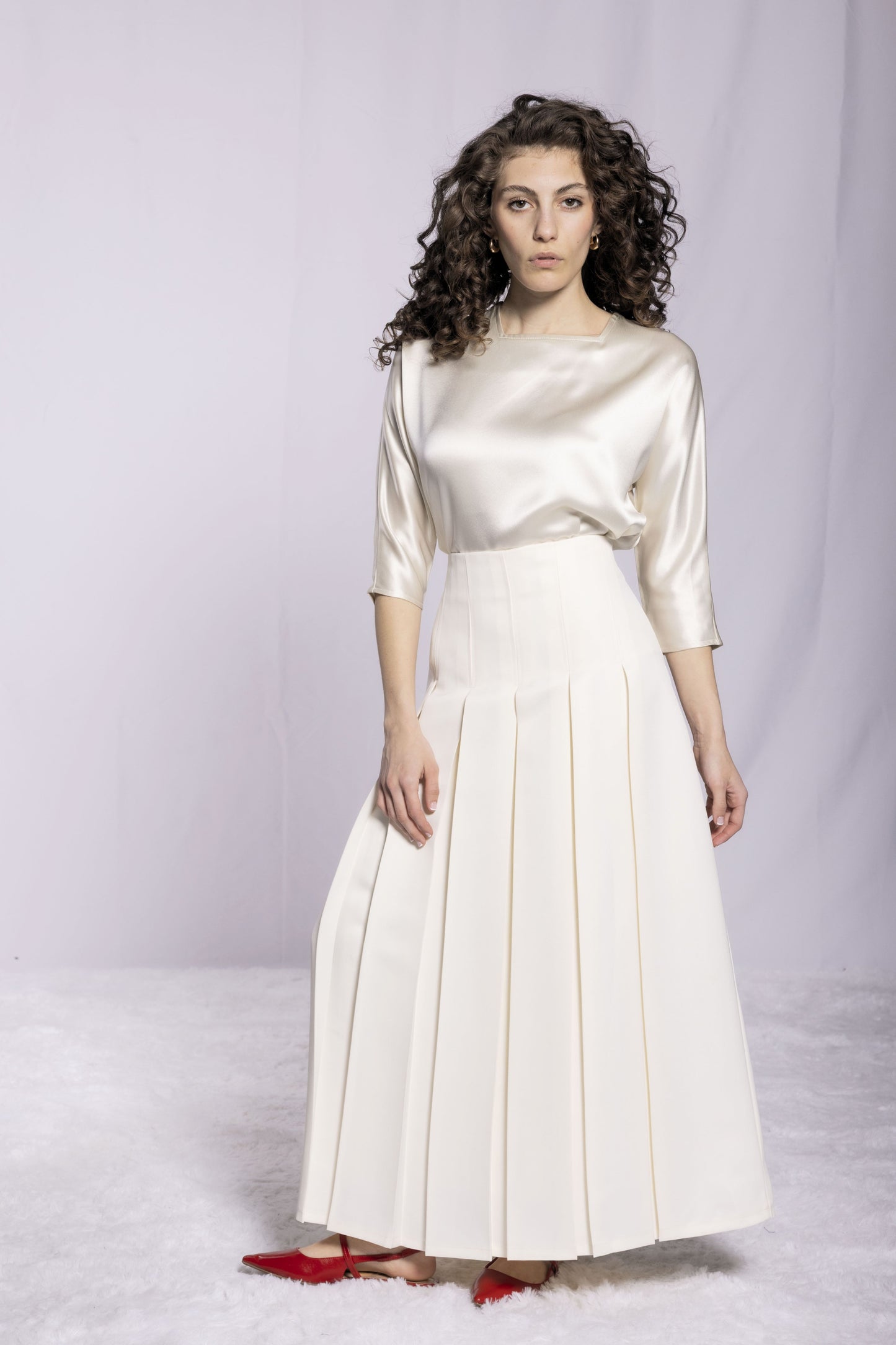 SQUARE NECK SATIN TOP AVAILABLE IN 4 COLORS