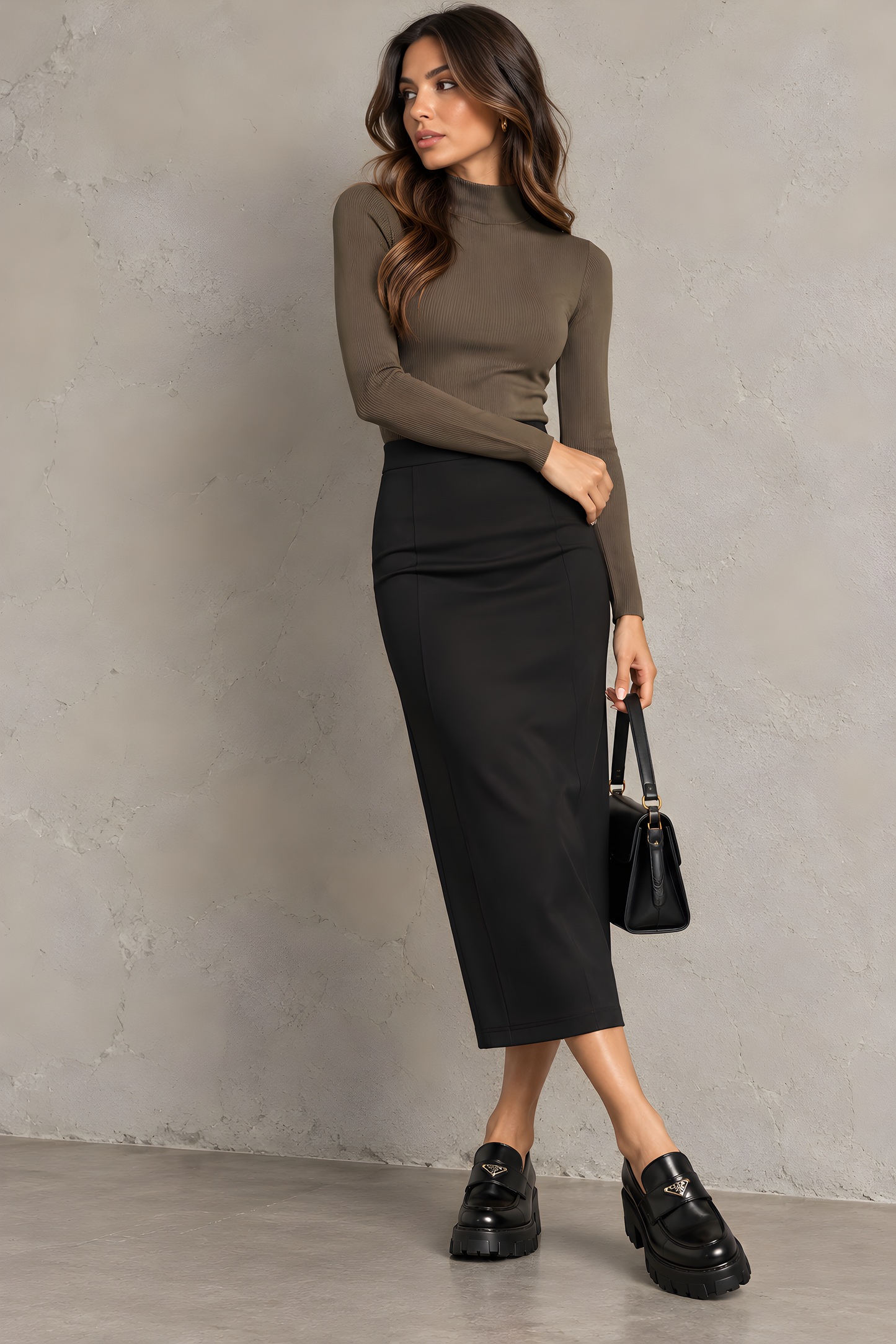 MICRO-RIBBED MOCKNECK TOP AVAILABLE IN 7 COLORS