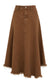 ASYMMETRICAL DENIM SKIRT AVAILABLE IN 4 COLORS