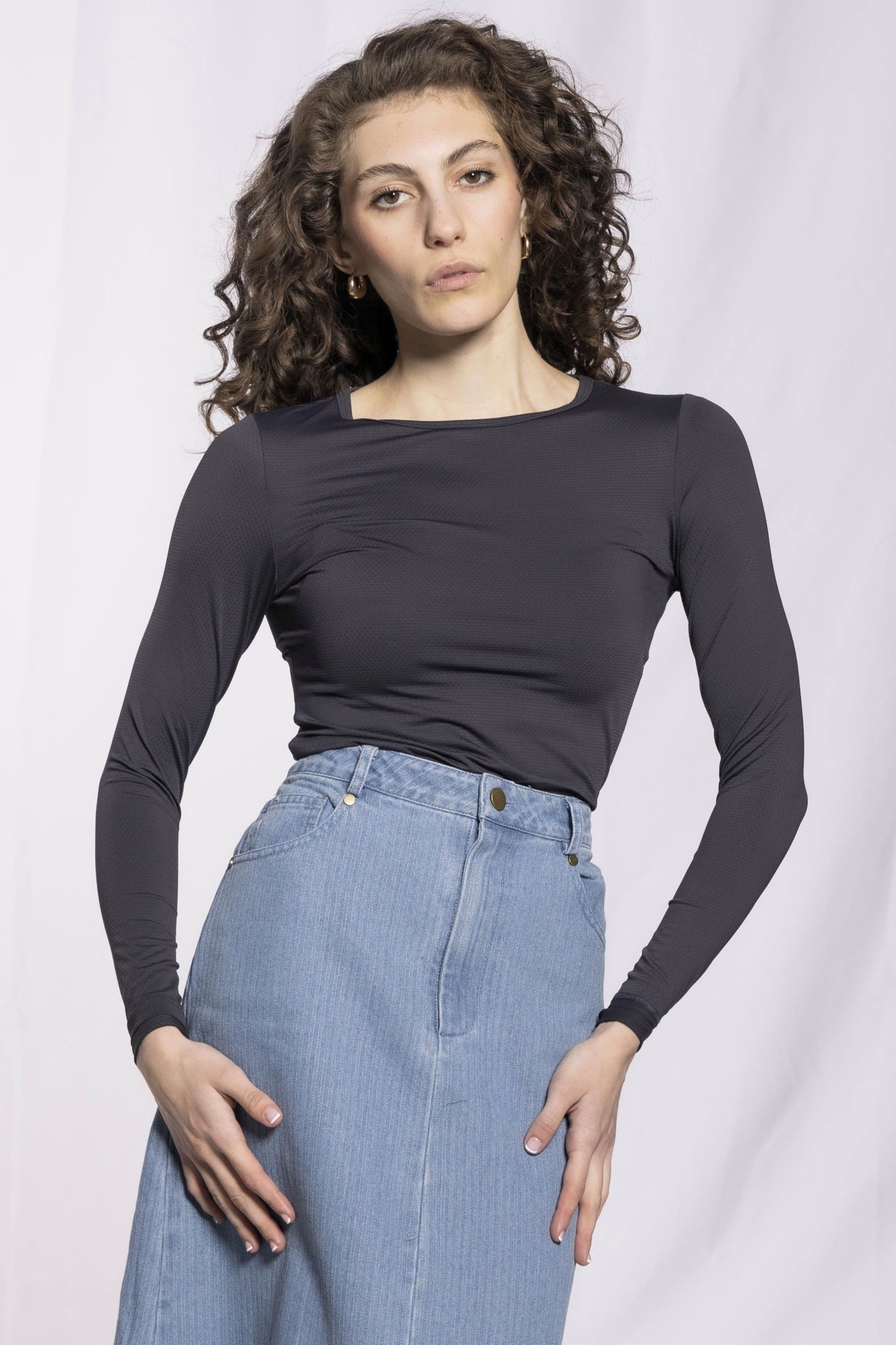ACTIVE SPORT SHIRT- CHARCOAL