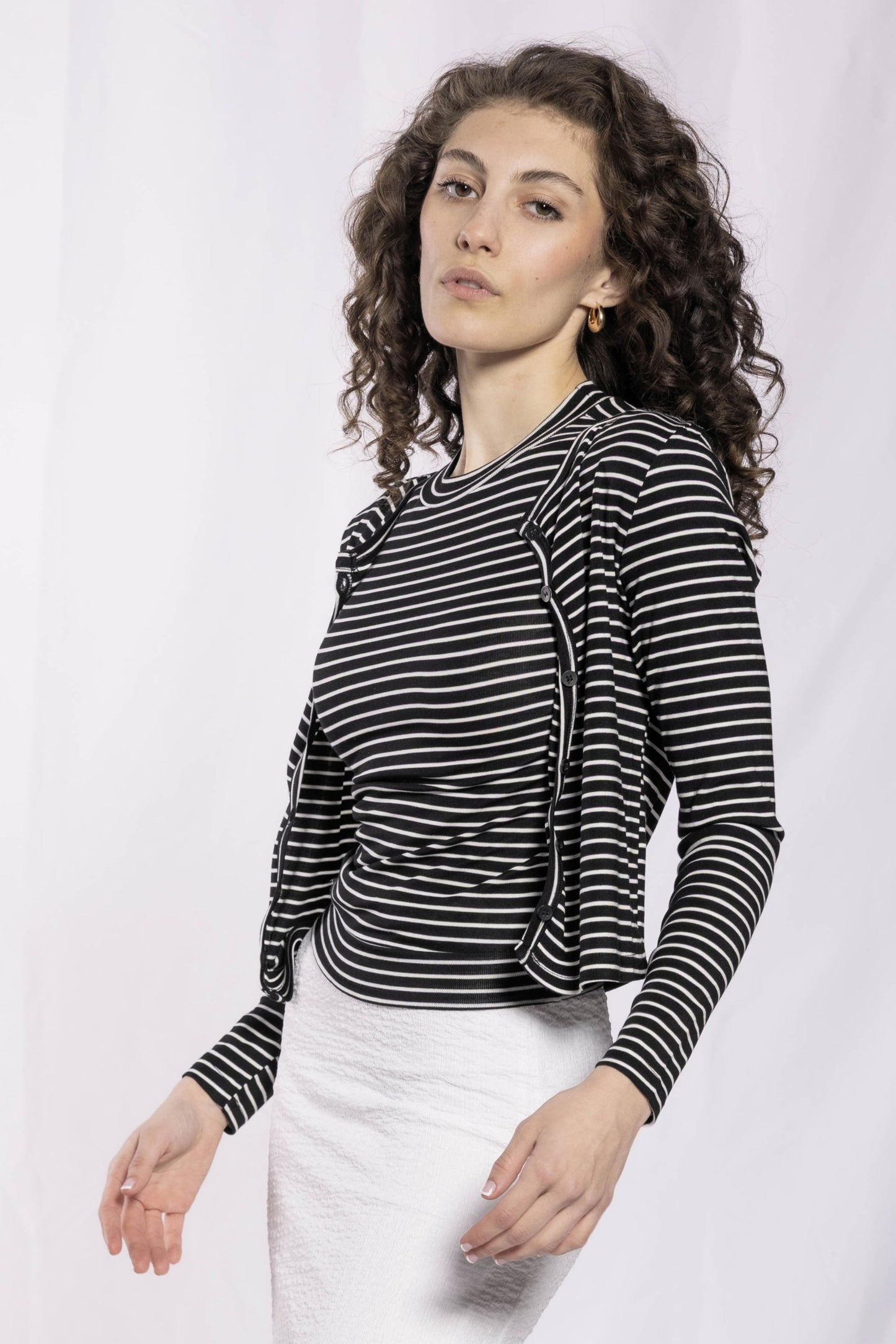 STRIPED TSHIRT CARDY AND TANK SET AVAILABLE IN 6 COLORS