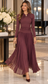 WINE COLORED MESH DRESS