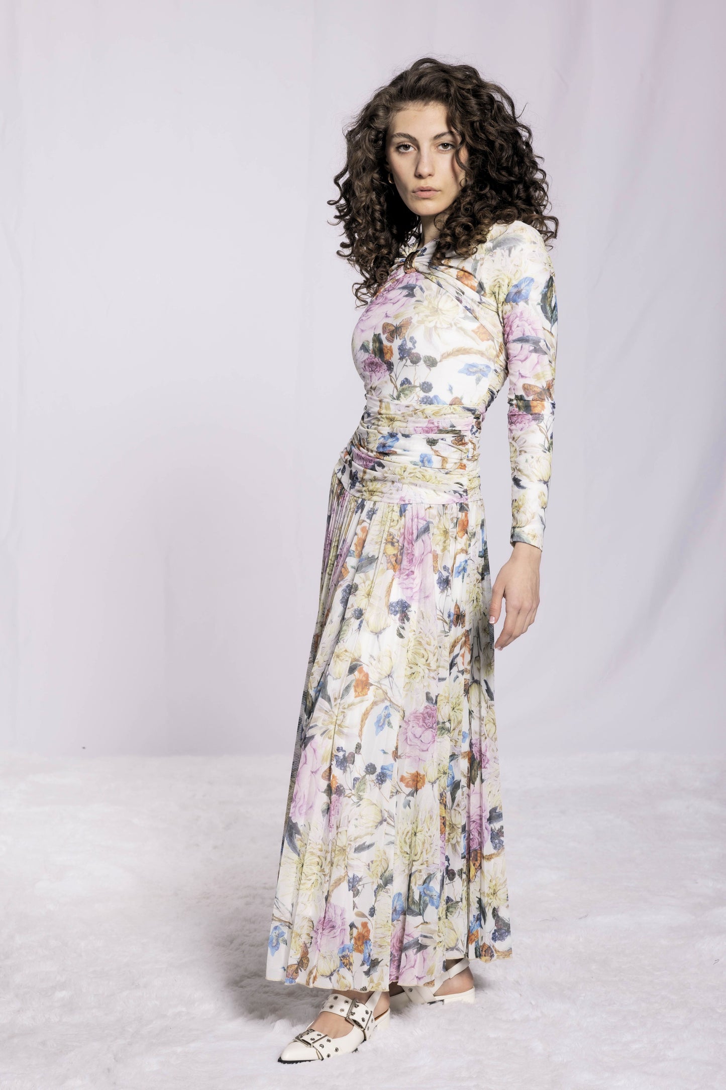 FLORAL MESH DRESS AVAILABLE IN 3 COLORS