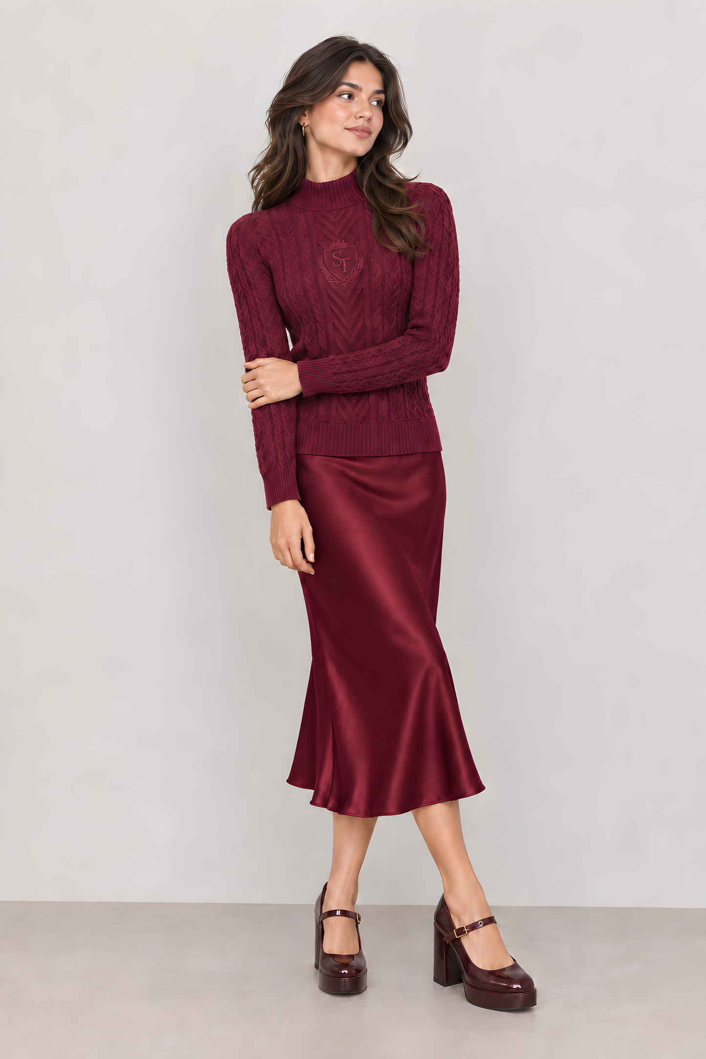 SLIP SKIRT AVAILABLE IN 5 COLORS AND 2 STRIPES