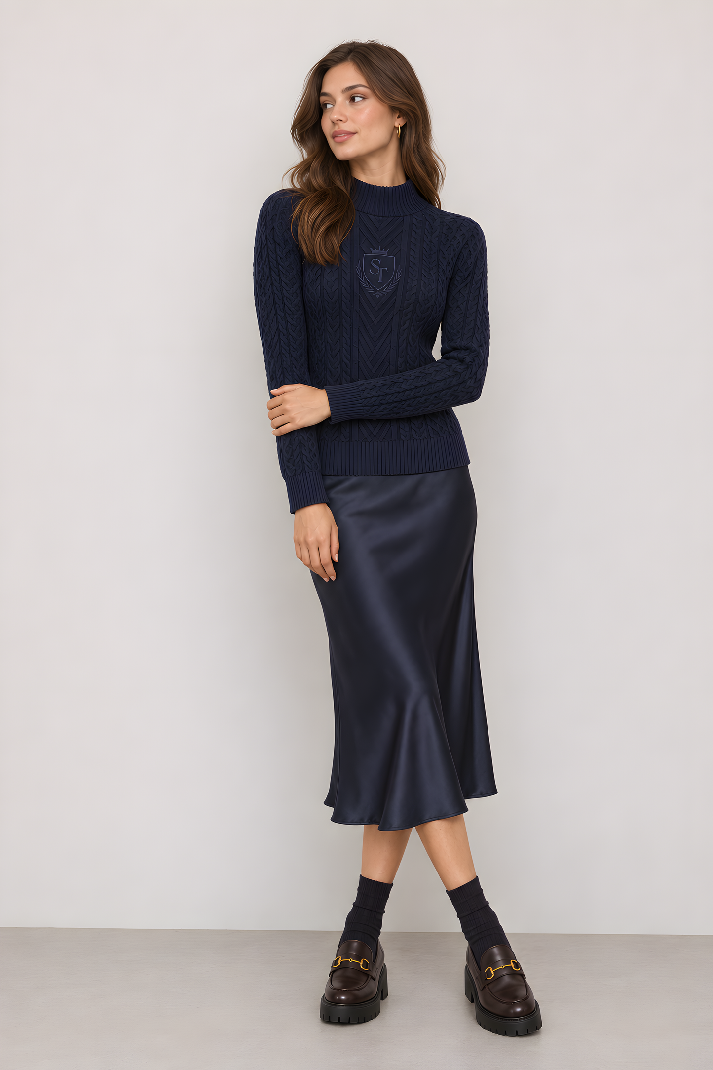 SLIP SKIRT AVAILABLE IN 5 COLORS AND 2 STRIPES