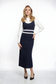 EMBROIDERED 3D FLOWER DETAIL MIDI DRESS