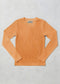 MICRORIBBED V-NECK LONG SLEEVES - ORANGE