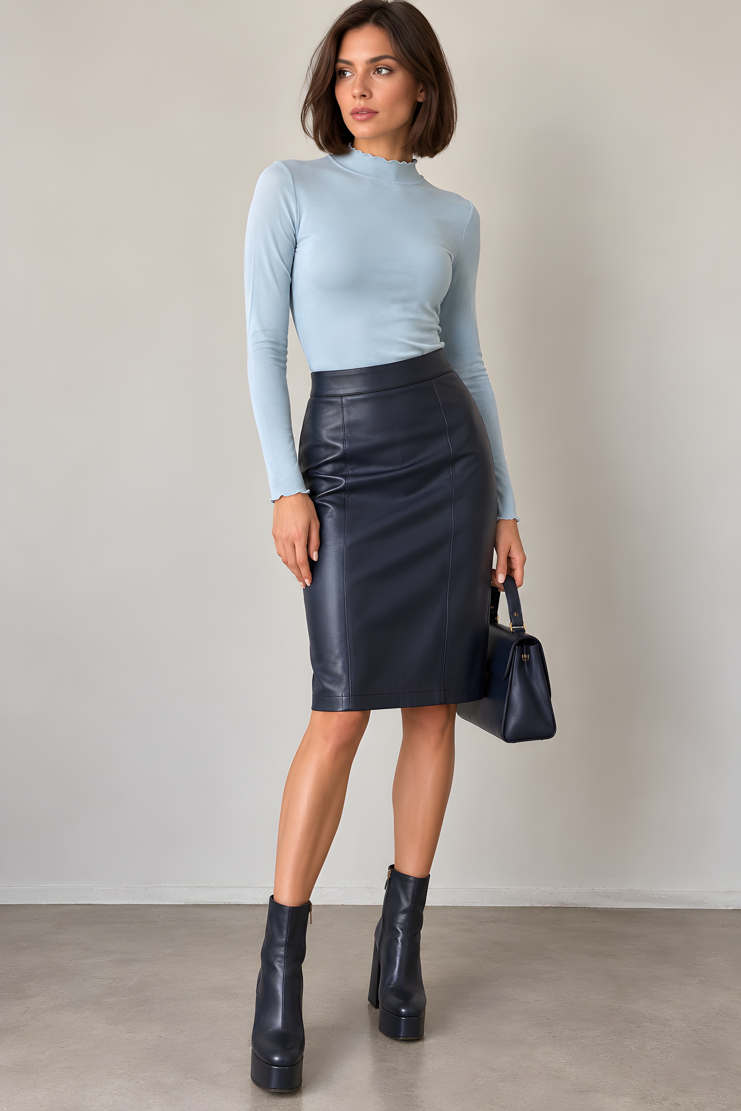 LETTUCE TRIMMED TOP AVAILABLE IN 4 COLORS