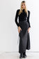 SILK CARGO SKIRT AVAILABLE IN BLACK AND NAVY