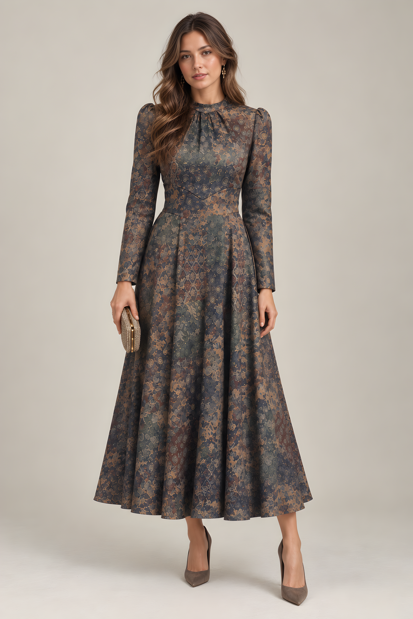 DRAPING BLOUSEY DRESS AVAILABLE IN 2 PRINTS