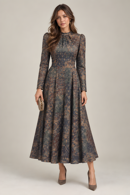 DRAPING BLOUSEY DRESS AVAILABLE IN 2 PRINTS