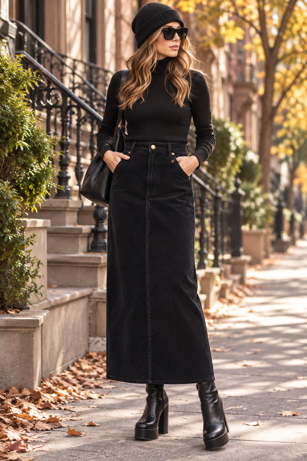 MIDI SKIRT AVAILABLE IN 4 FABRICS