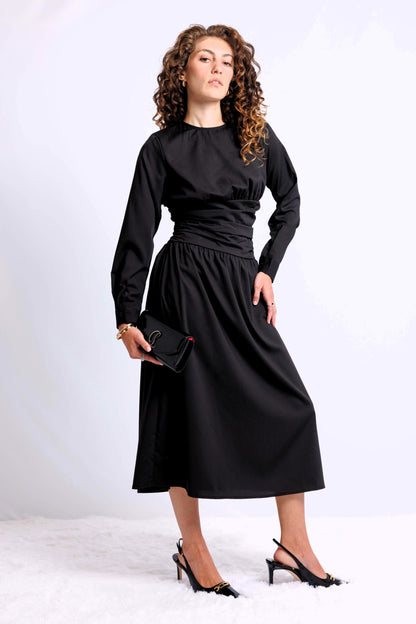 MIDI-DRESS AVAILABLE IN 2 COLORS