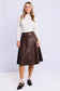 LEATHER ALINE SKIRT AVAILABLE IN 2 COLORS