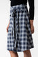 BLUE PLAID SKIRT