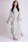 SAGE RUFFLE CORSET MAXI DRESS