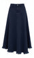 ASYMMETRICAL DENIM SKIRT AVAILABLE IN 4 COLORS