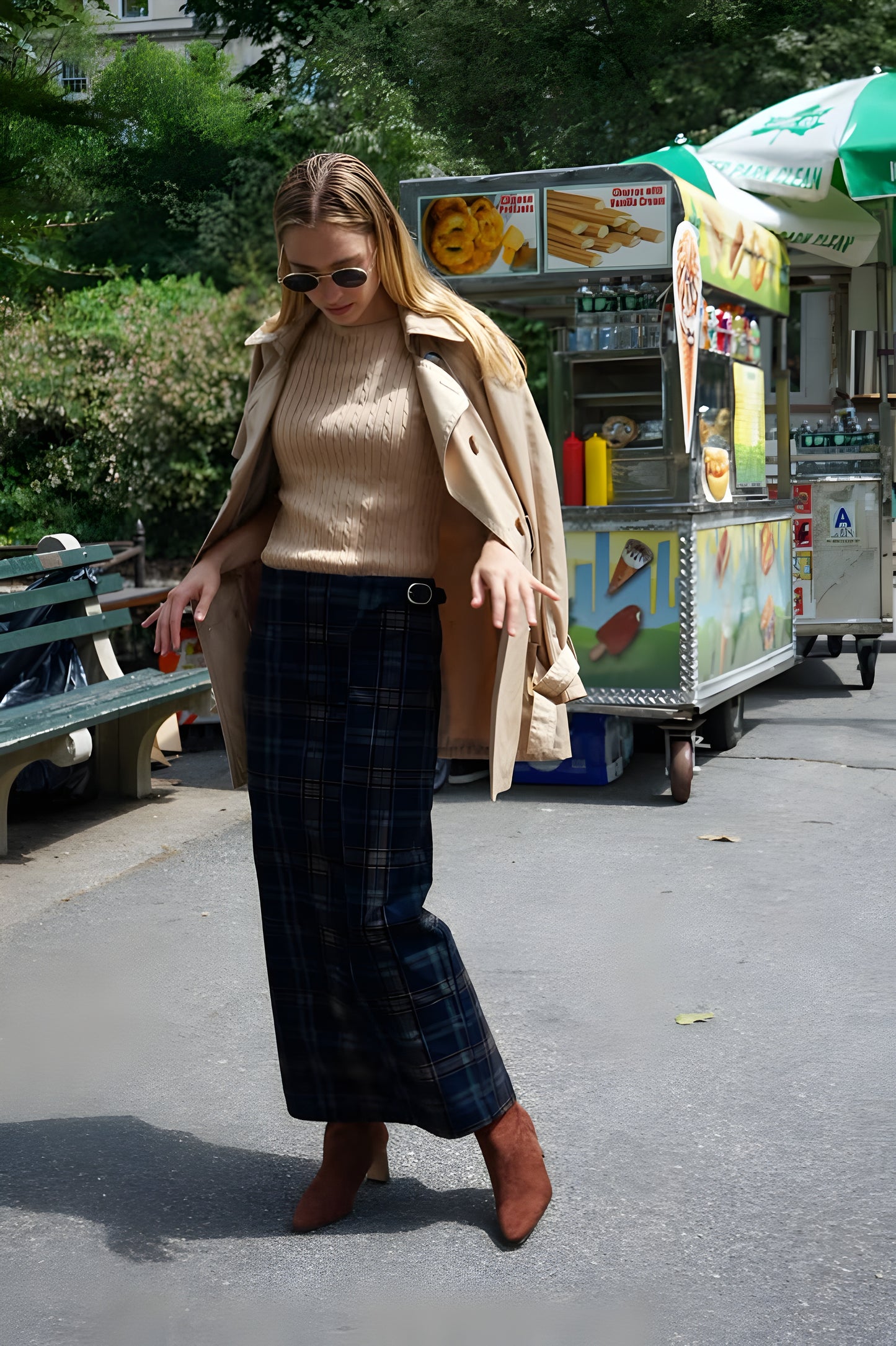 BUDAPEST SKIRT ~ MIDNIGHT PLAID.