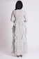 SAGE RUFFLE CORSET MAXI DRESS