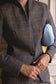 ESPRESSO HERRINGBONE LEXINGTON BLAZER