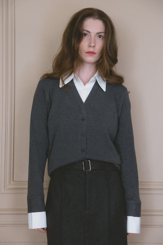 GREY NOTTING TOP