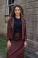WINE LEATHER ASPEN JACKET