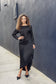 BLACK MIDNIGHT SILK DRESS