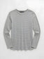 STRIPED V-NECK GREY
