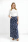DENIM SKIRT AVAILABLE IN 2 POLKA DOT PATTERNS AND 2 FLORAL PATTERNS